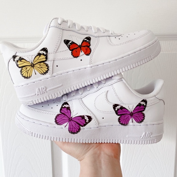 Nike Shoes - Nike Air force 1o low butterfly custom